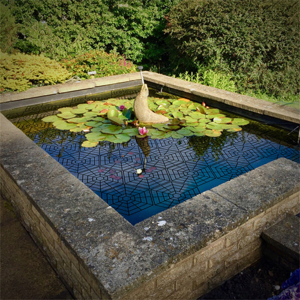 up 40xFloating Pond Protectors Plastic Net Fish Guard Grid Cover for Birds Pests - Lets Party