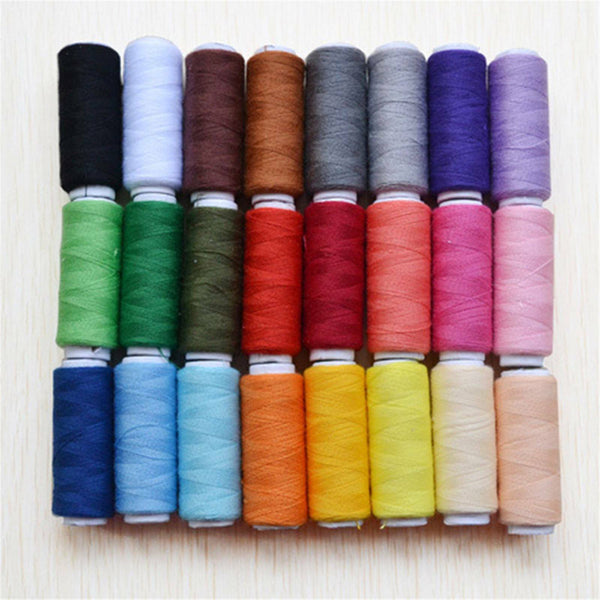 50 Colors Roll Polyester Sewing Thread Boxes Kit Set For Home DIY Sewing Machine
