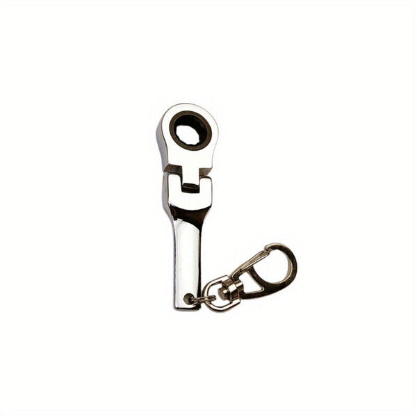 Mini 10mm Ratchet Spanner Portable Wrench Key Ring Key Chain Multifuntional