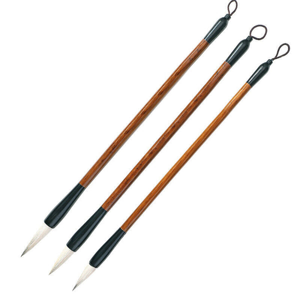 3x Chinese Japanese Calligraphy Brush Set lnk Art Painting Writin Pro Wolf Hair