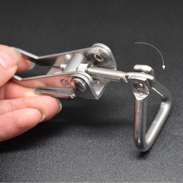 1X Pull Over Centre Latch Trailer Toggle Overcentre Latch Fastener Door Hook AU