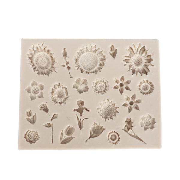 Daisy Silicone Cake Decor Mould Fondant Sugarcraft Chocolate Baking Resin Mold