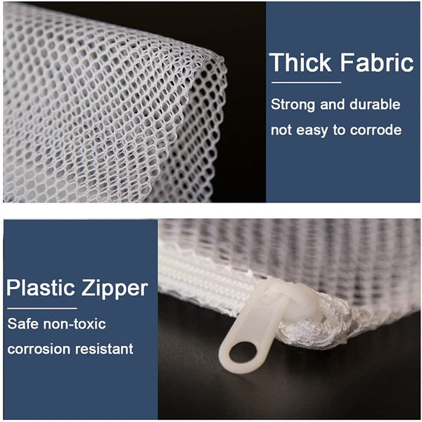 Aquarium Filter Bags Fish Tank Ball Media Mesh Bag Storage with Zipper