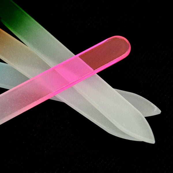 8x Durable Nail File Crystal Glass Buffer Art Files Manicure Device Acrylic Gel