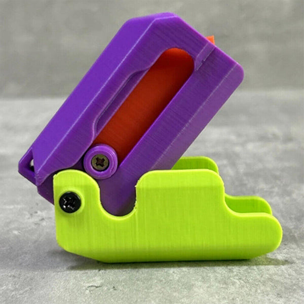 3D Gravity Carrot Knife Toys Plastic EDC Fidget Toys Anxiety Stress Relief Toy