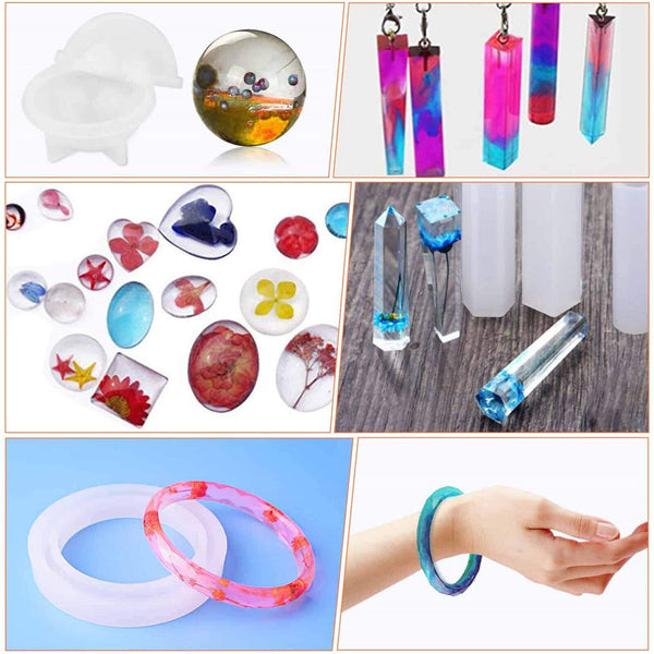 213 Silicone Resin Moulds Mold Jewelry Earring Pendant Casting Craft DIY Kit Set