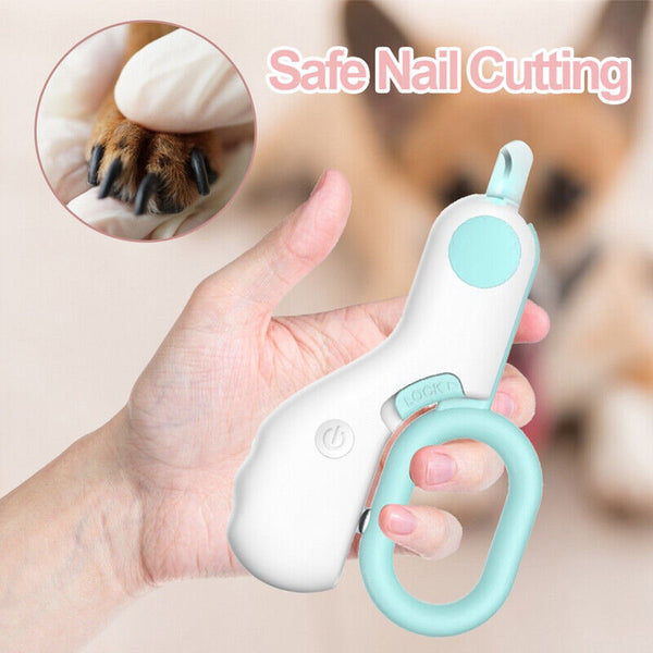 Pet Cat Dog Nail Toe Claw Clippers Scissors Trimmer Grooming Tool With LED Light