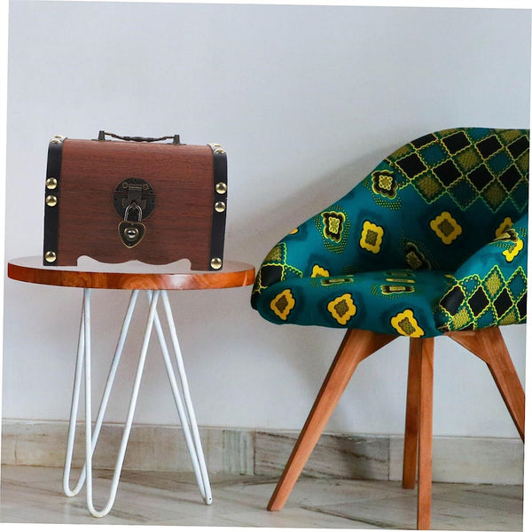 Wooden Treasure Chest Retro Money Storage Box Case Coin Piggy Bank Organizer AUS