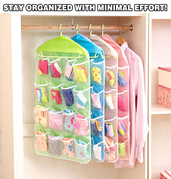 Pocket Shoe Holder Bag Organiser Over Door Hanging Shelf Rack Storage Hook
