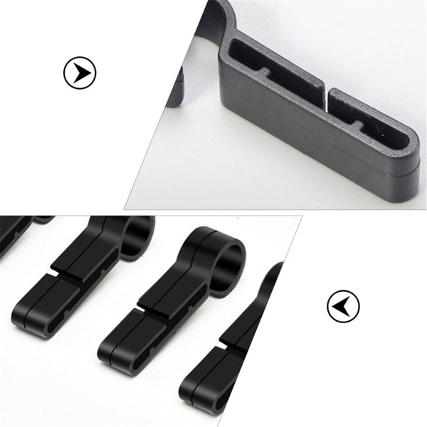 10PCS Helmet Clips Headlamp Hard Hat Safety Helmet Cap Head Lamp Buckle Hook Kit