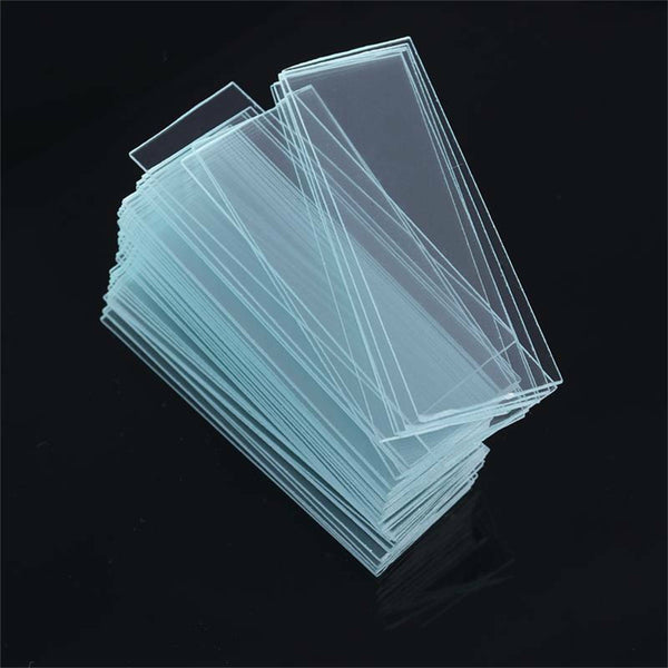 150PCS Blank Microscope Slides Coverslips Cover Glass Clear Observe Specimen AU