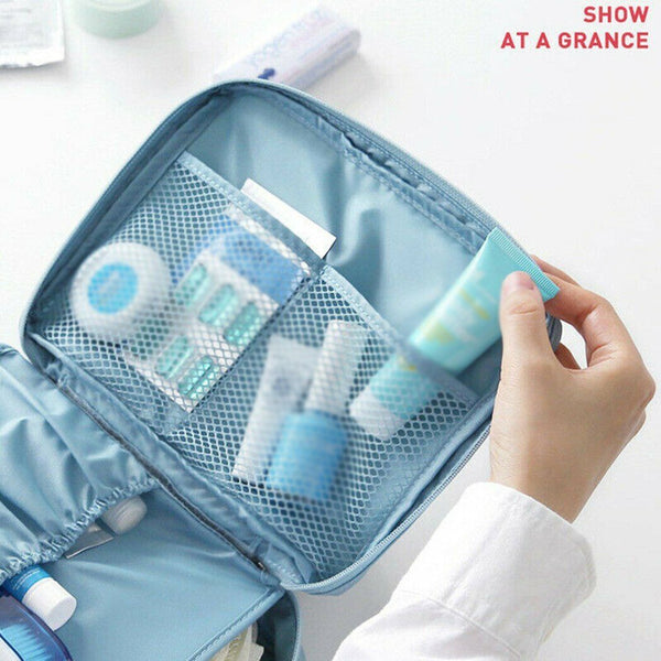 1PC Travel Cosmetic Makeup Bag Storage Large Bag Hanging Toiletry Case Organizer