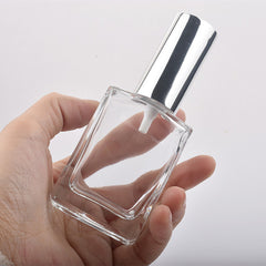 100ml Refillable Perfume Atomizer Empty Flat Glass Spray Bottle Containers Clear