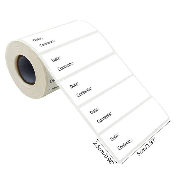 1-2rolls Kitchen Stickers Refrigerator Freezer Food Storage Date Content Labels