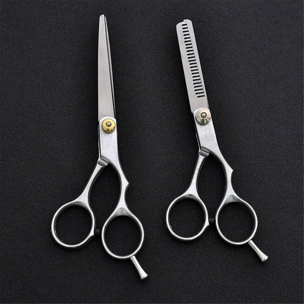 2 PCS 6'' Barber Shears Hair Cutting Thinning Scissors Professional Salon Set AU