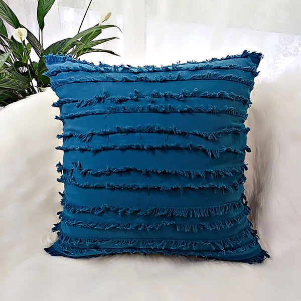 Boho Tassels Fringe Cushion Cover Striped Decorative Lounge Cushion Cover 45x45