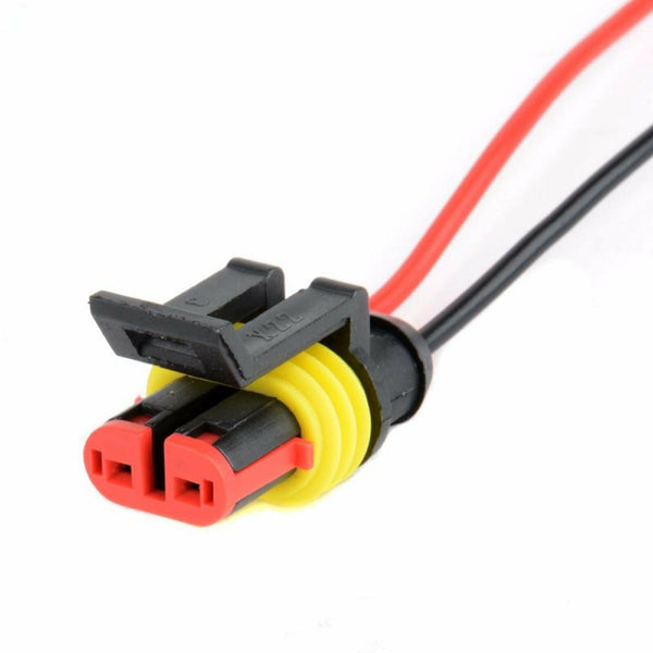 10 Set 1/2/3 Pin Waterproof Car Electrical Wire Sealed Connector Plug Cable 12V