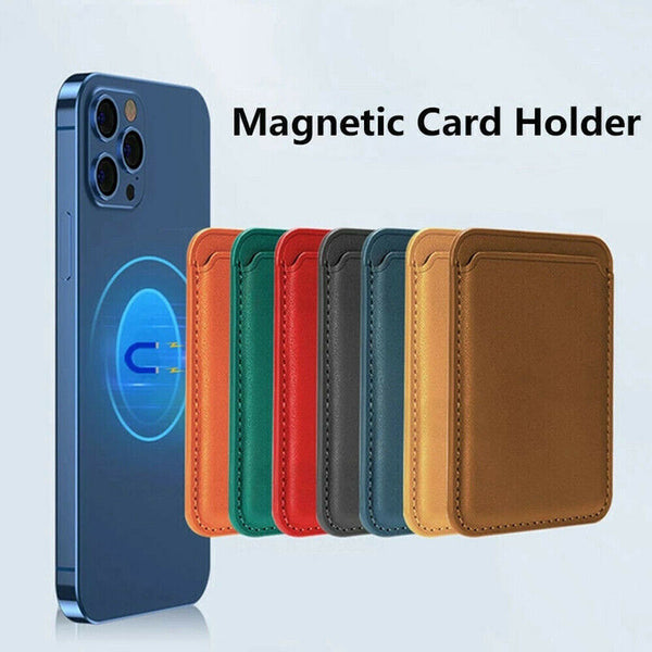 Rack For Magsafe iPhone14 13Pro Max Magnetic Card Holder Pocket Leather WalletAU