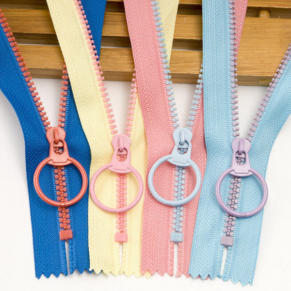 20PCS Nylon Zippers Sewing Tool Edge Puller Zip Tailor Zipper Mixed Color DIY AU