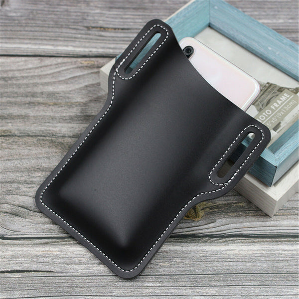 Men's Belt Clip Loop Holster Waist Bag Leather Pouch Cover Case For Mobile Phone
