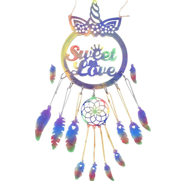 Silicone Unicorn Wind Chimes Resin Epoxy Mold Decor Dream Catcher Casting Mould