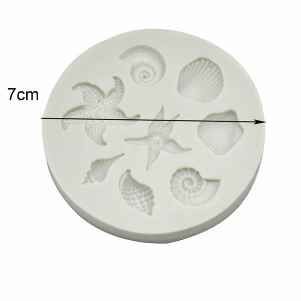 Sea Beach Nautical Animals Mermaid Silicone Fondant & Chocolate Mould Mold