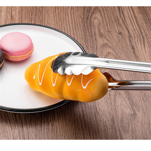 20PCS Kitchen Tong Food Holder Stainless Steel Grilling BBQ Tong Clips 18CM AU