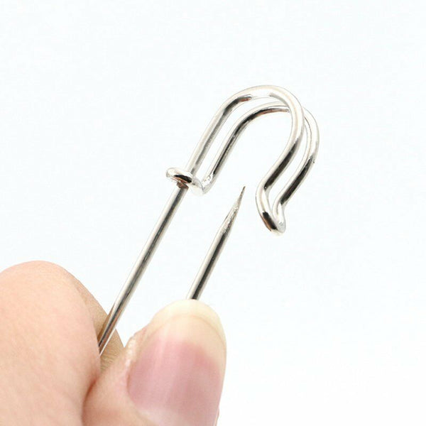 Large Safety Pins 3.5Inch 87mm Silver Tone Metal Craft Sewing Quilt Need