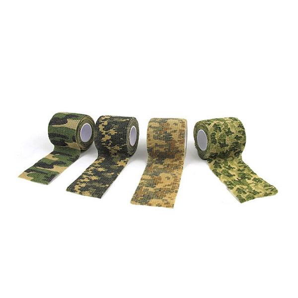 4 Roll Tape Army Camo Wrap Rifle Gun Shooting Hunting Camouflage Stealth Webbing