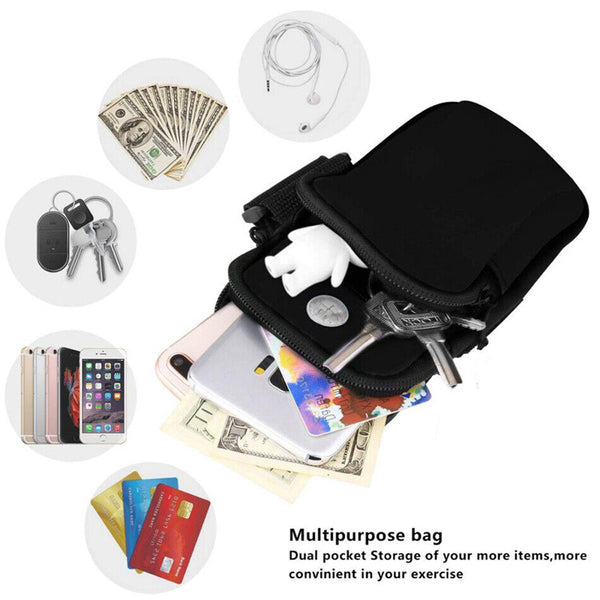 Mobile Phone Holder Bag Arm Band Sports Running Jogging Gym Exercise Pouch Case