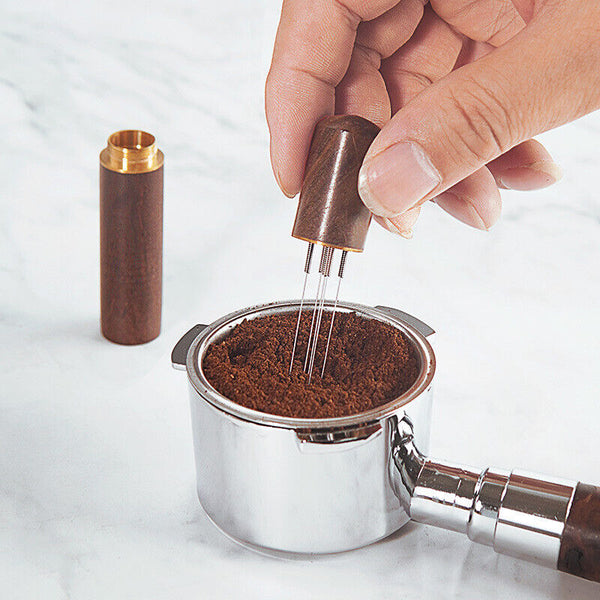 Stainless Steel Espresso Coffee Stirrer Tool Needle Type Distributor Tamper