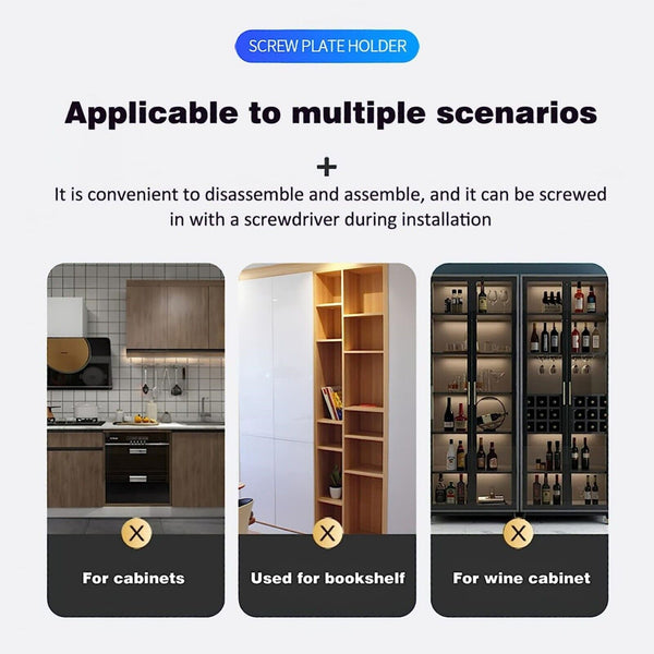 12PCS Shelf Pins Sturdy Metal Shelf Bracket Screws Pegs with Self-tapping Screw