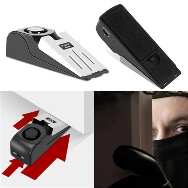 Home Door Stop Alarm Security Wedge Door Stop Alert Detection Burglar Alarm