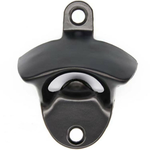 5PCS Black Zinc Alloy Wall Mounted Bottle Opener Beer Bar Man Cave Decor Gift AU