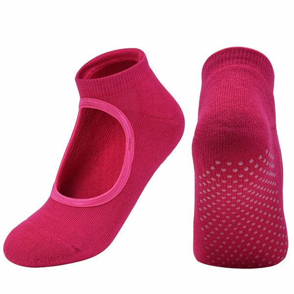 Yoga Socks Non Slip Pilates Massage Ballet Socks with Grip Exercise Cotton Gym