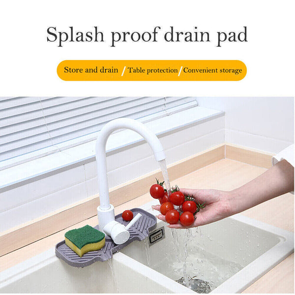 Sink Basket Rack Kitchen Faucet Storage Rack Holder Soap Sponges Caddy Organizer