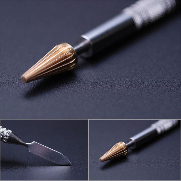 1/2PCS Dual Head Leather Edge Oil Dye Paint Pen Applicator Paint DIY Leather AU