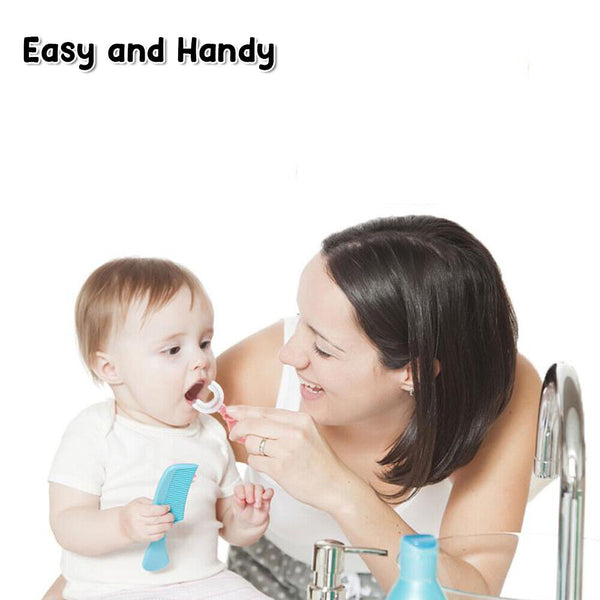 Baby Toothbrush U-shaped Silicone Brush Head Cleaning Teeth for Kids 2-12 Year - Lets Party