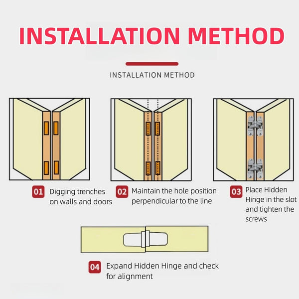 Invisible Cross Hinge Hidden180 Degree Concealed Invisible Hinges Door