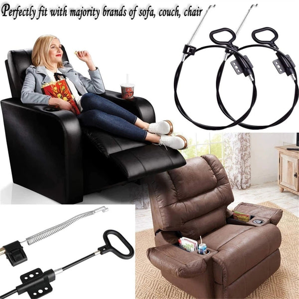 D-Style Recliner Handle Lever Replacement Cable Sofa Release Chair Couch Lounge