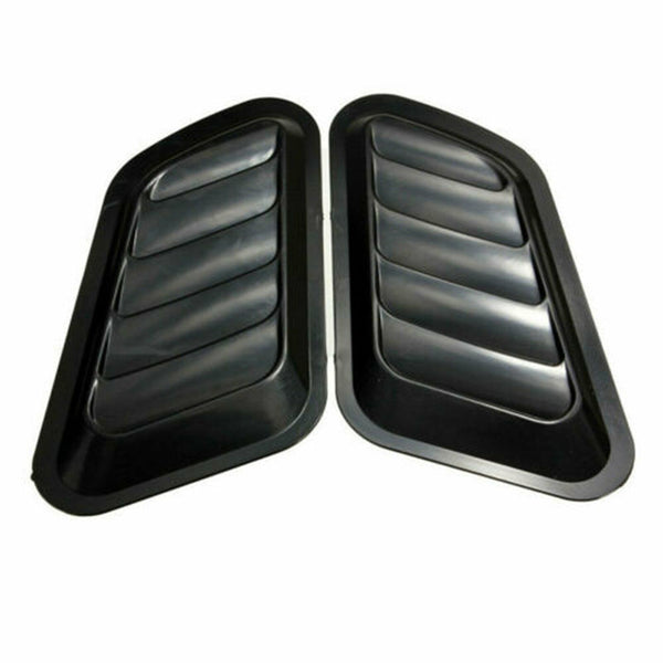 2PCS Universal Car Decorative Air Flow Intake Scoop Turbo Bonnet Vent Cover Hood