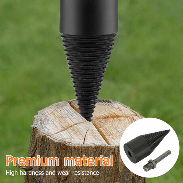 High Speed Twist Firewood Drill Bit Wood Splitter Splitting Cone Driver