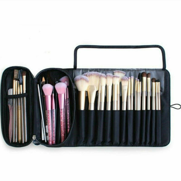 Portable Makeup Bag Cosmetic Brush Case Holder Pouch Organizer Travel Storage AU