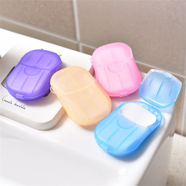 Portable Washing Slice Sheets Hand Bath Travel Scented Paper Soap