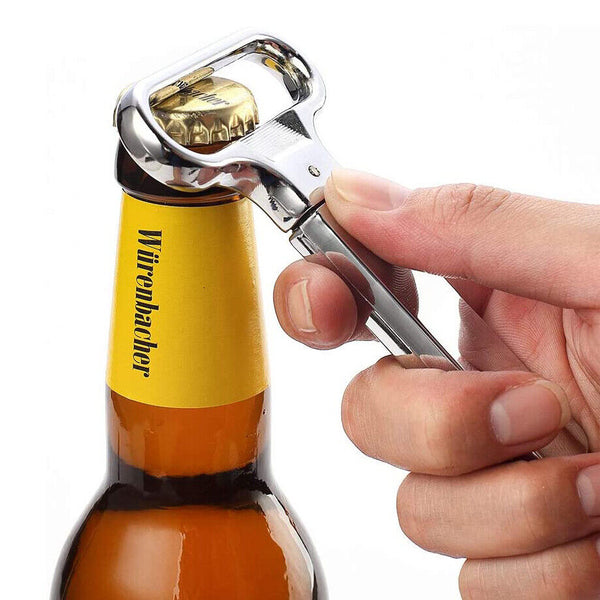 Wine Bottle Opener Cork Two-Prong Puller Damaged Cork Remover Chrome Sheath AU