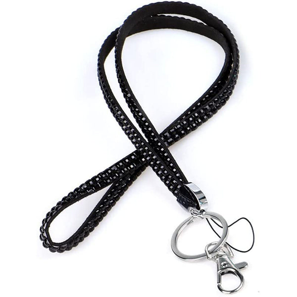 Rhinestone Lanyard Neck Strar ID Card Holder Key Case Name Badge Wallet ID card