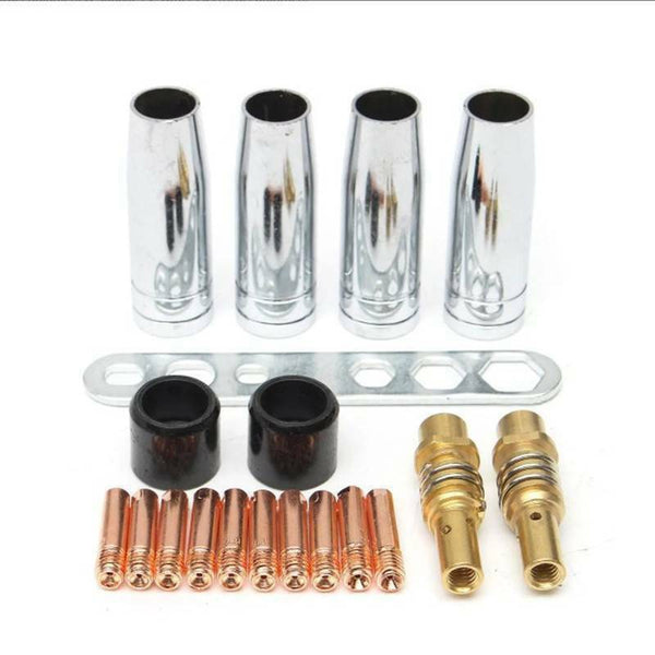 19X MB-15AK MIG/MAG M6 Welding Torch Welder Contact Tips Holder Gas Nozzle NewAU