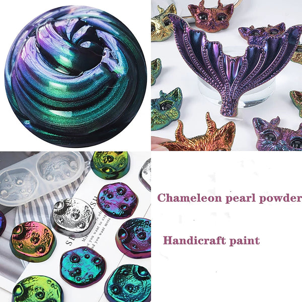 Chameleon Pearl Powder Pigment Color Shift Mica Powder Epoxy Resin Craft