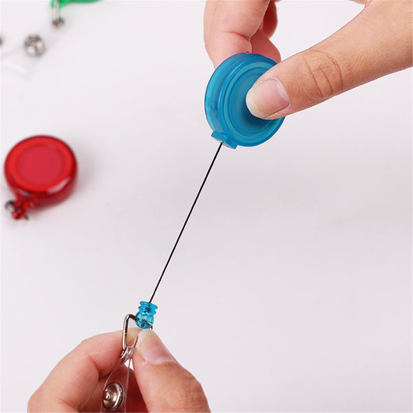 ❤️3PCS Retractable Badge Holder Reel Swipe Card Security ID Pull Key Tag Clip AU