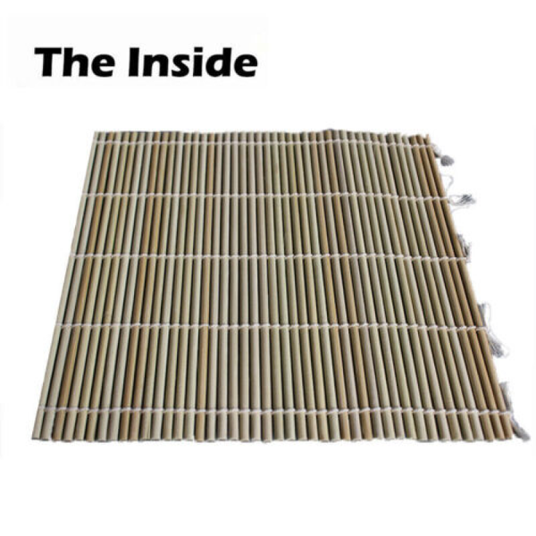 Heavy Duty Bamboo Sushi Mat Rice Roller Roll Maker Tool DIY Kit Mold Kitchen AU
